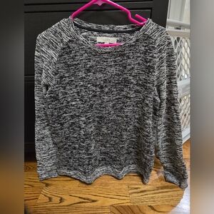 Ann Taylor Loft black & white sweater M